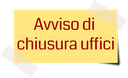 Chiusura Uffici Anagrafe e Protocollo