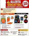 GIOCATTOLI CONTENENTI AMIANTO (TREMOLITE)